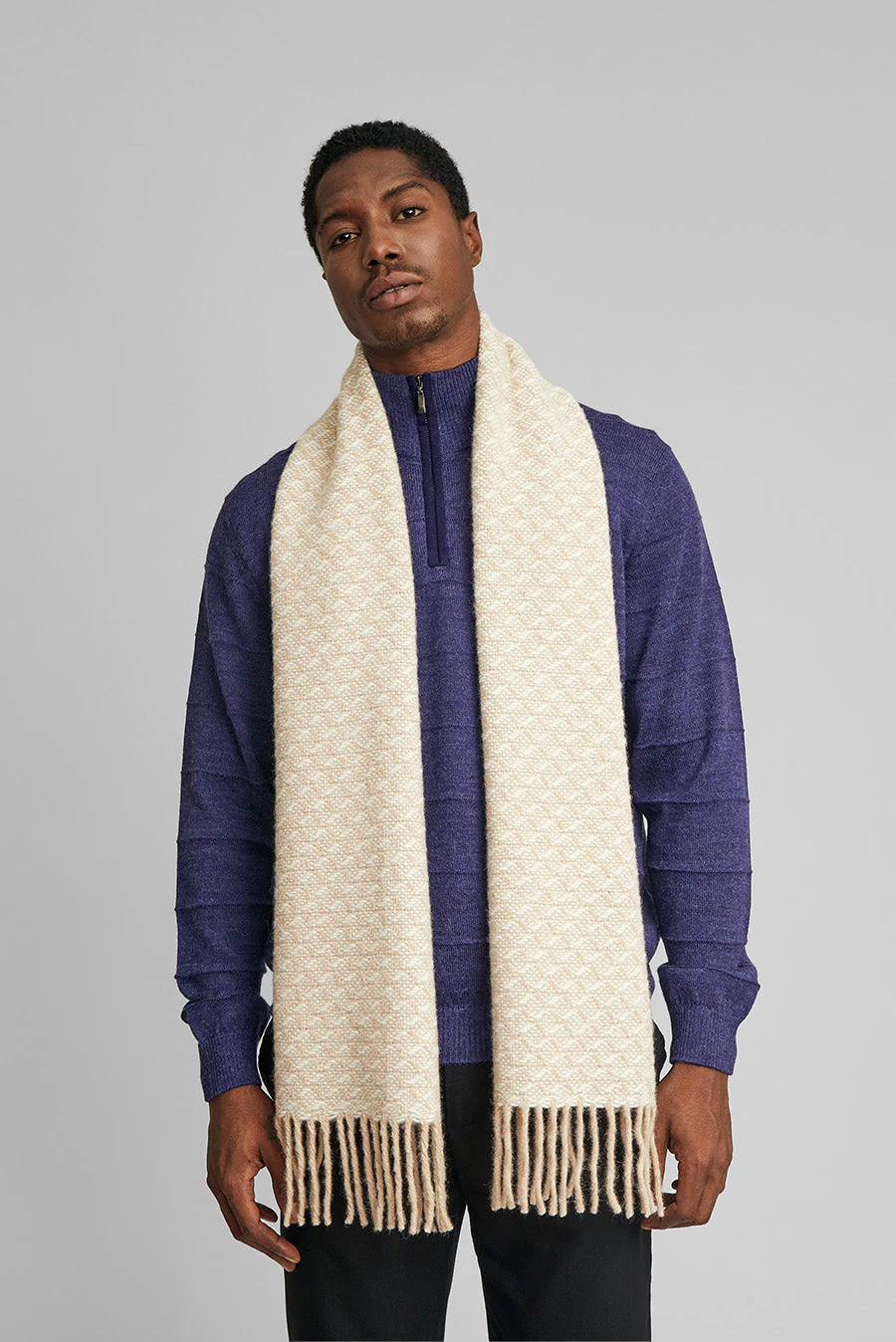 Wedeke Scarf Baby Alpaca Color Beige - Image 4