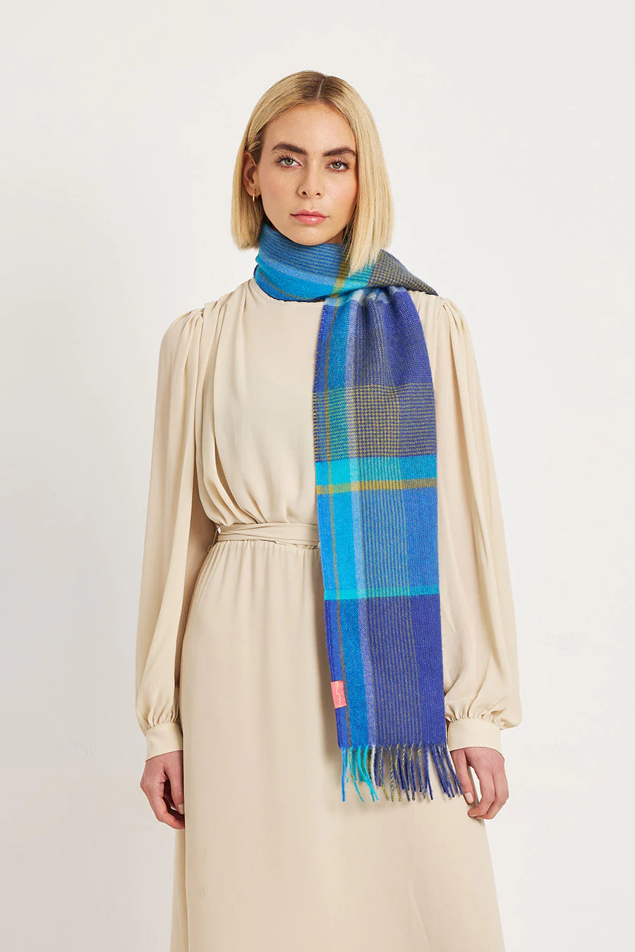 Weimar Scarf Baby Alpaca Color Blue