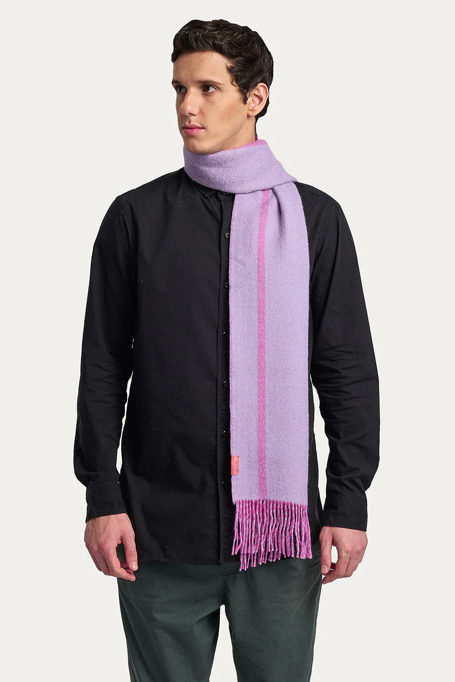 Weinstein Scarf Baby Alpaca Color Fucsia & Lila