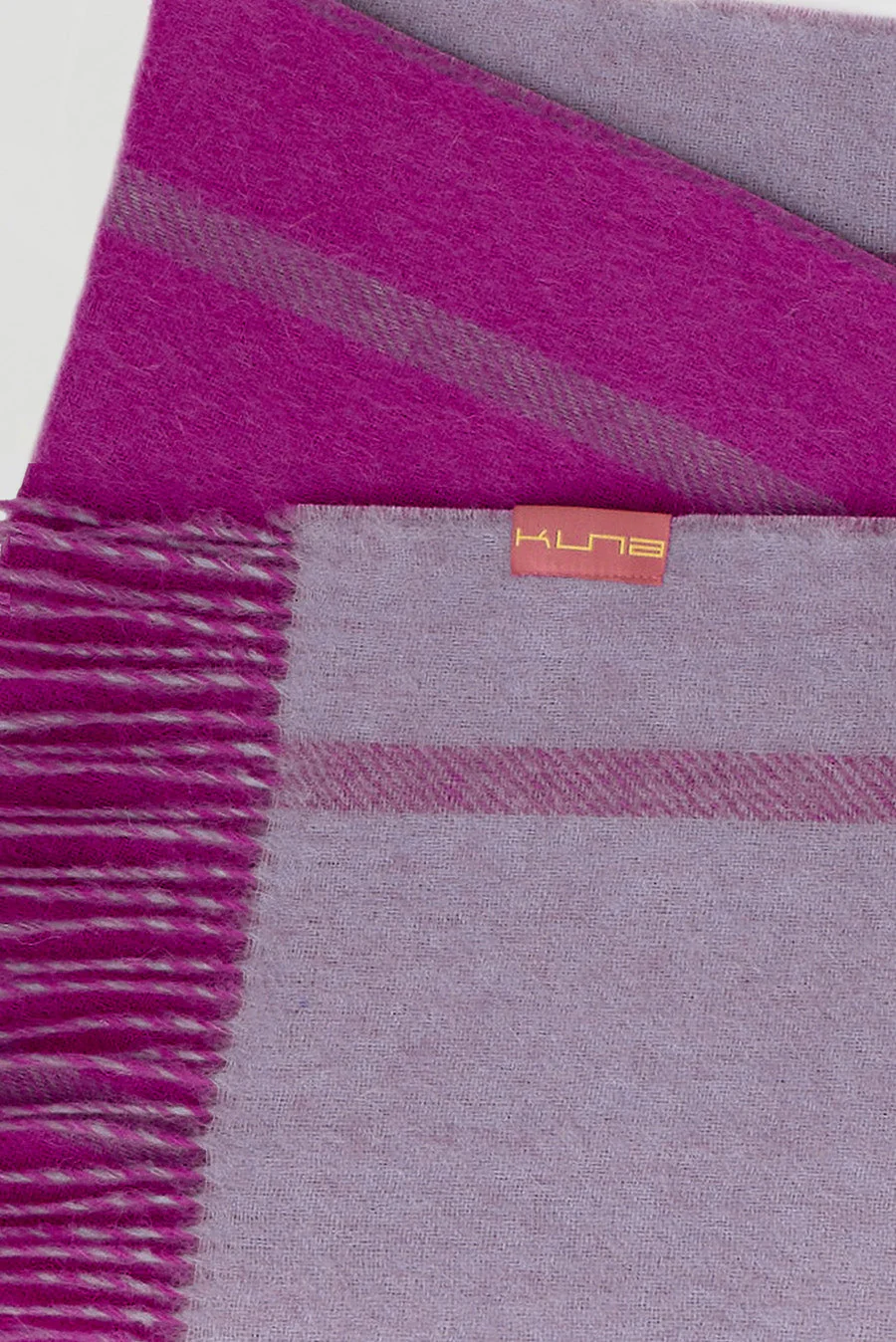 Weinstein Scarf Baby Alpaca Color Fucsia & Lila - Image 4