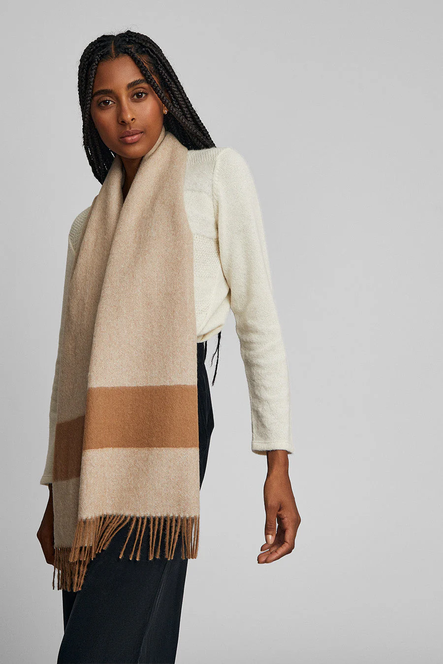 Welche Scarf Baby Alpaca Color Camel