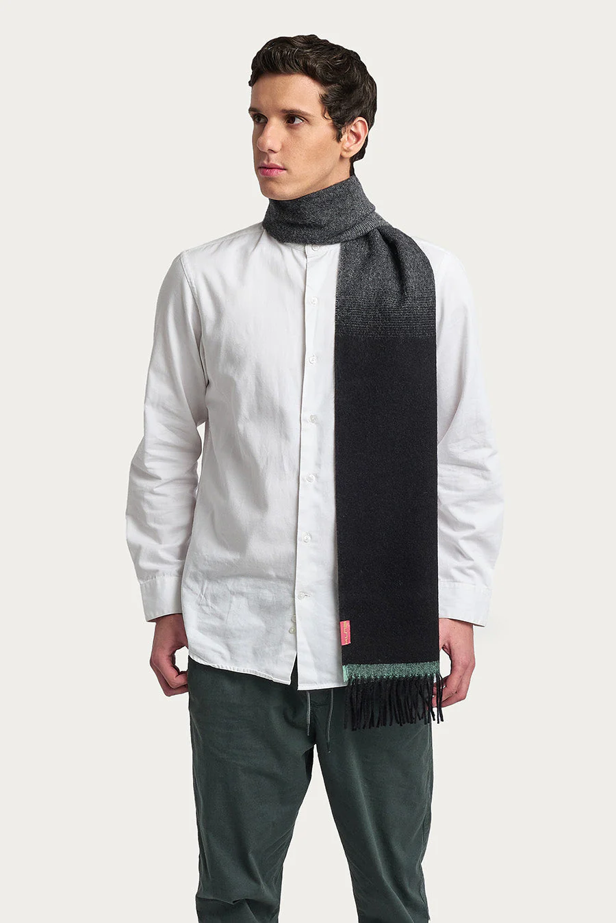Wendell Scarf Baby Alpaca Color Black - Image 4
