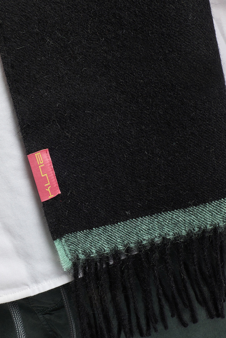 Wendell Scarf Baby Alpaca Color Black - Image 5