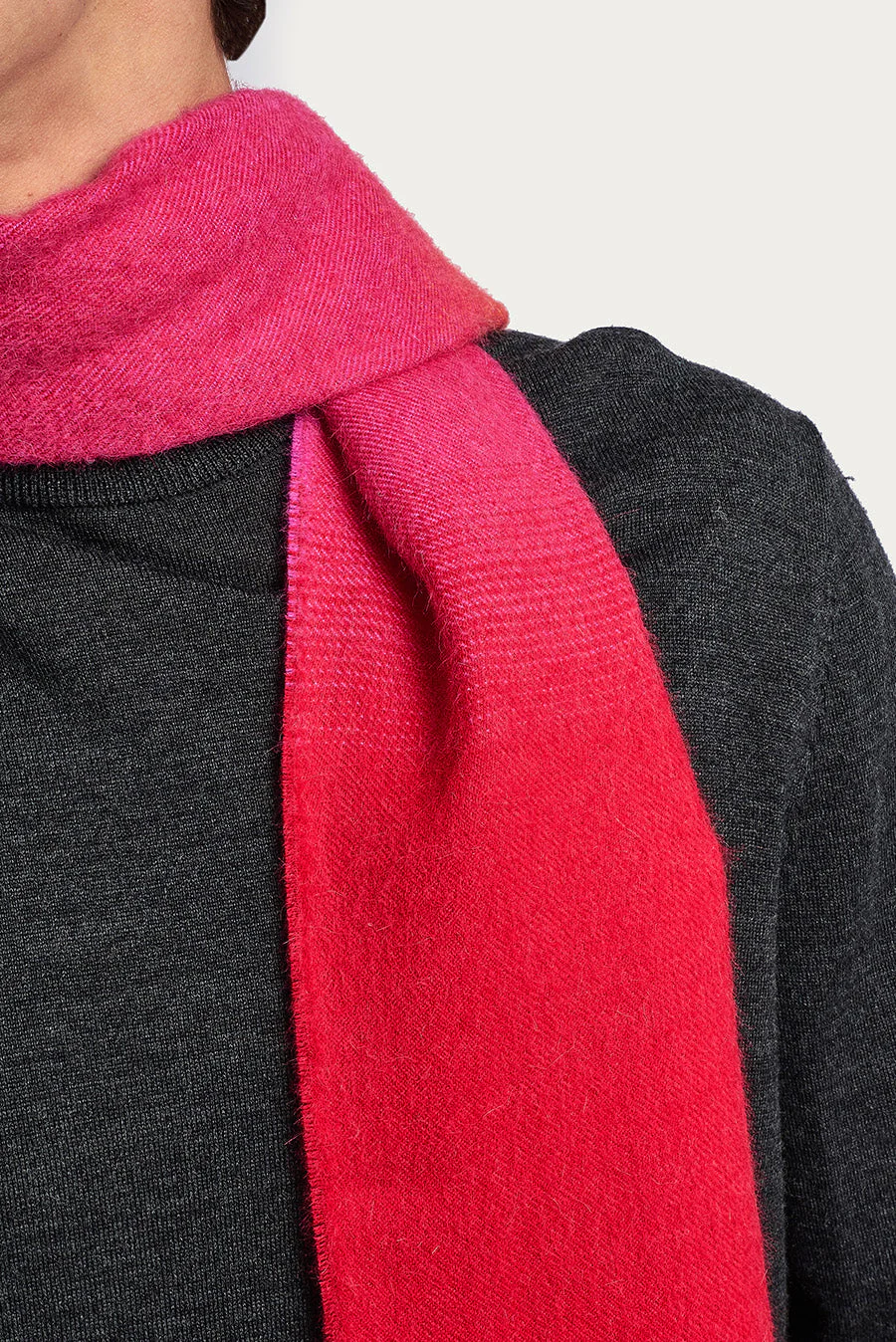 Wendell Scarf Baby Alpaca Color Red - Image 5
