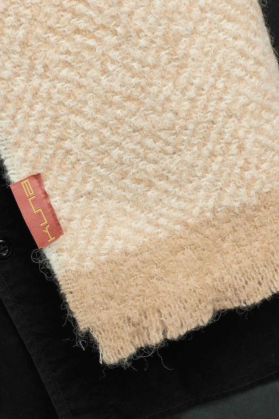 Wenn Scarf Baby Alpaca & Wool Color Beige - Image 5