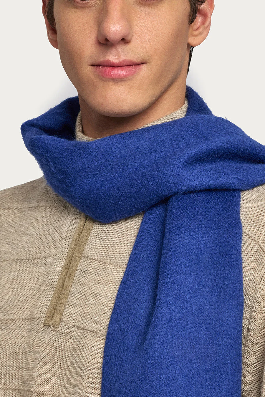 Wenzell Scarf Baby Alpaca Color Blue - Image 5