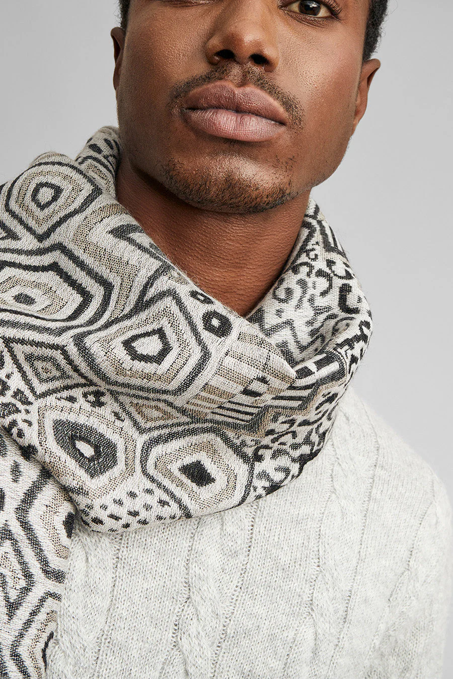 Wife Scarf Baby Alpaca Color Grey - Image 5