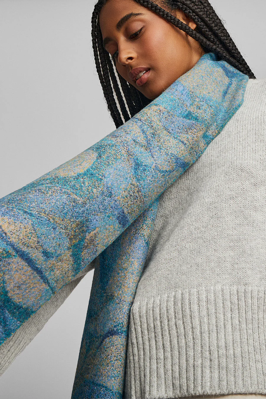 Willing Scarf Baby Alpaca Color Blue