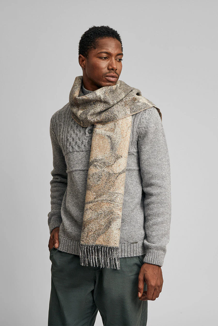 Willing Scarf Baby Alpaca Color Neutral - Image 4