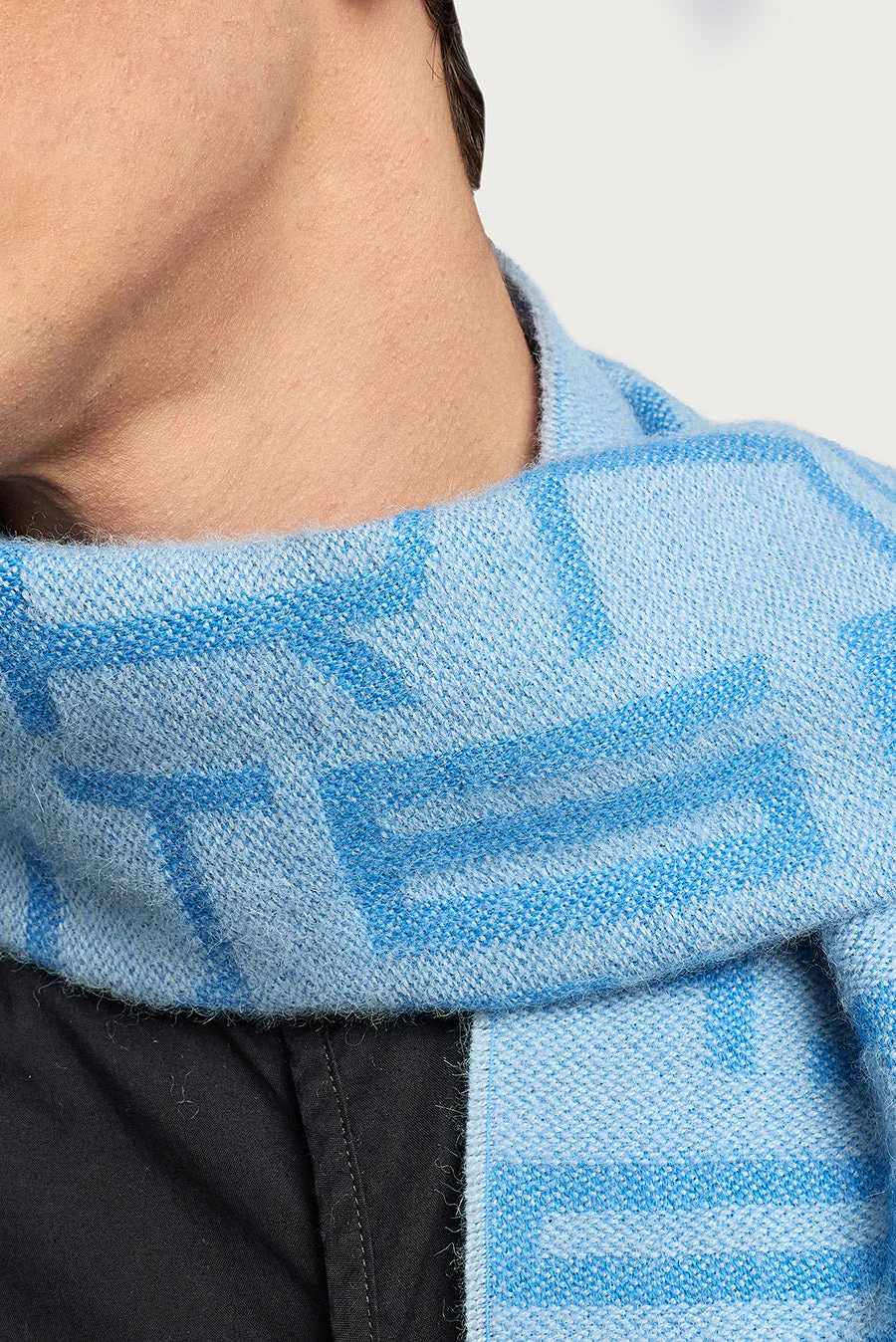 Wir Scarf Baby Alpaca Color Blue - Image 5