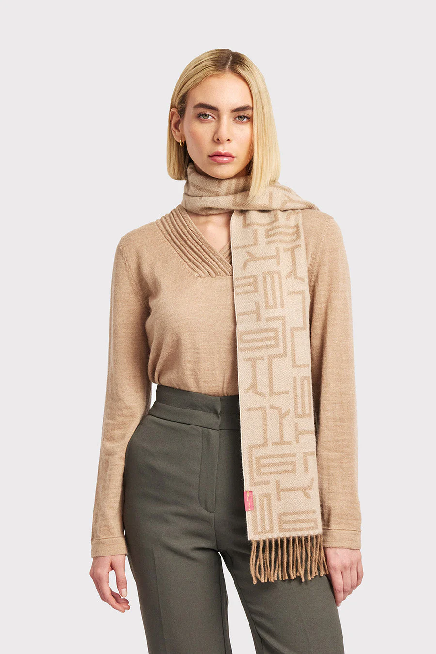 Wir Scarf Baby Alpaca Color Beige