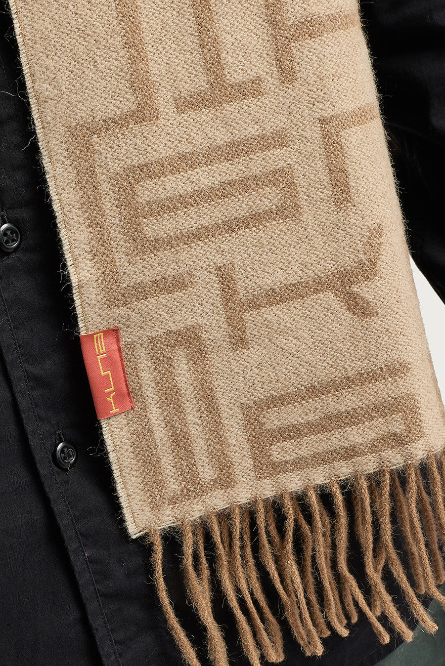 Wir Scarf Baby Alpaca Color Beige - Image 5