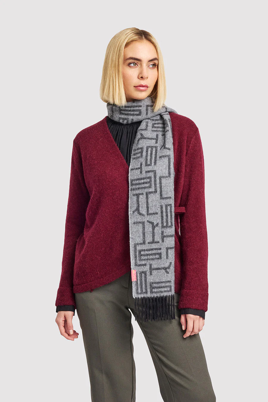 Wir Scarf Baby Alpaca Color Black