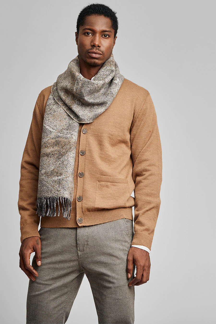 With Scarf Baby Alpaca Color Neutrales - Image 4