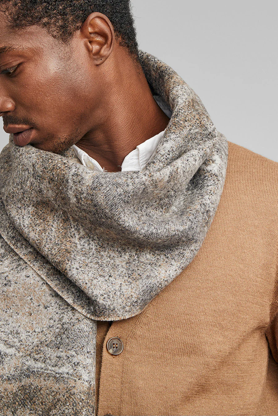 With Scarf Baby Alpaca Color Neutrales - Image 5