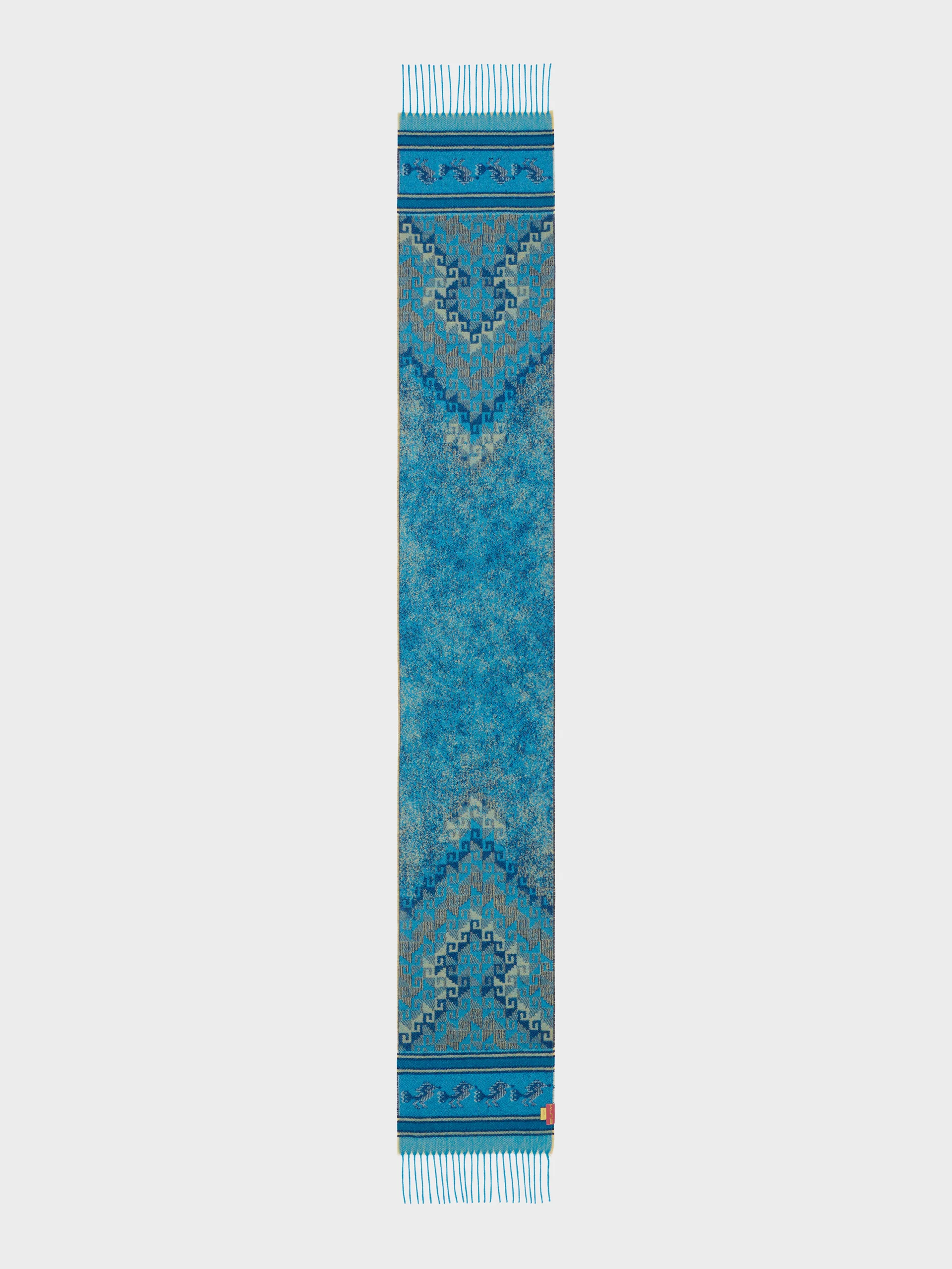 Chancay - 37 Scarf Baby Alpaca Color Blue - Image 3