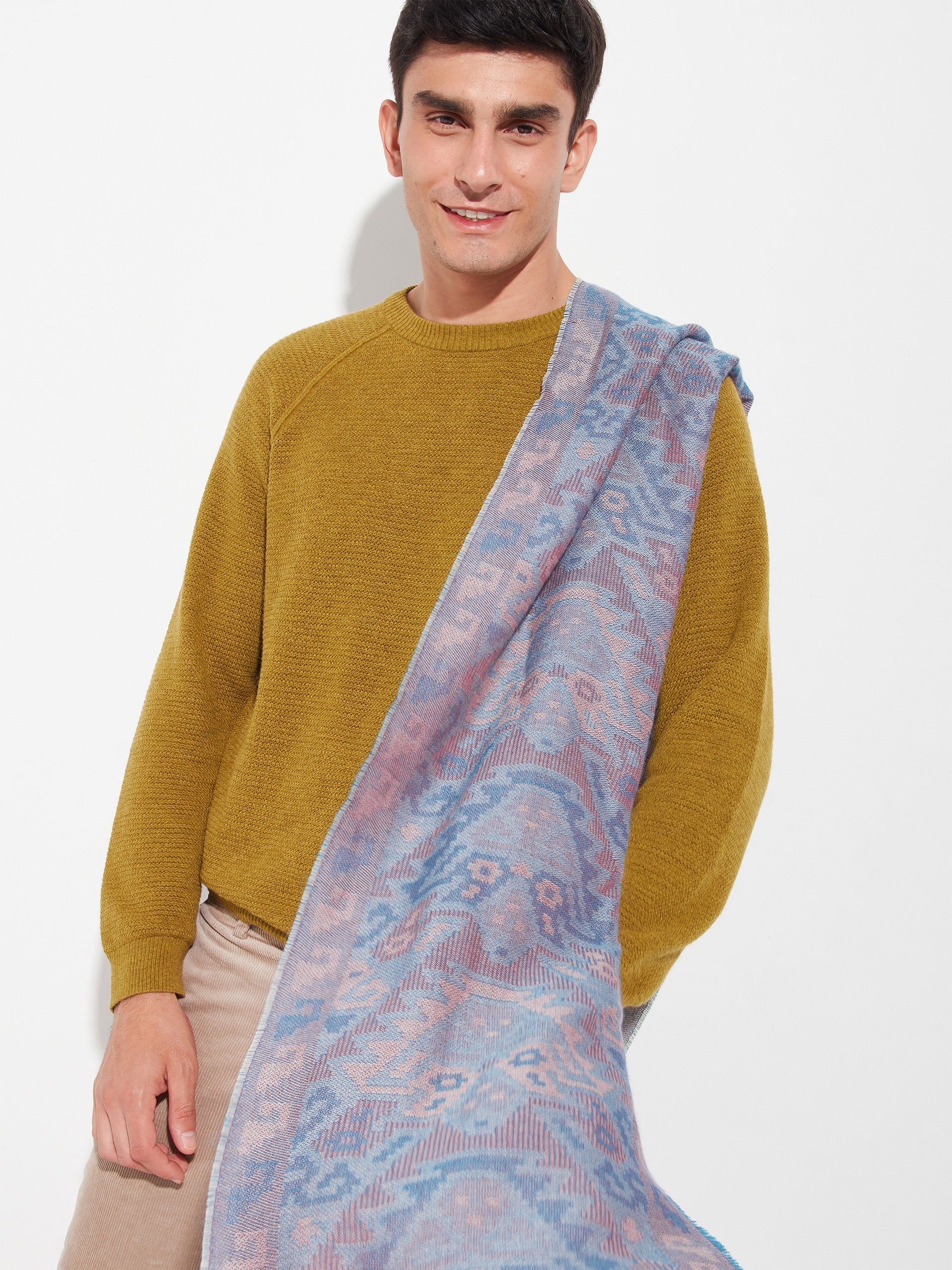 Chancay - 38 Scarf Baby Alpaca Color Blue - Image 9