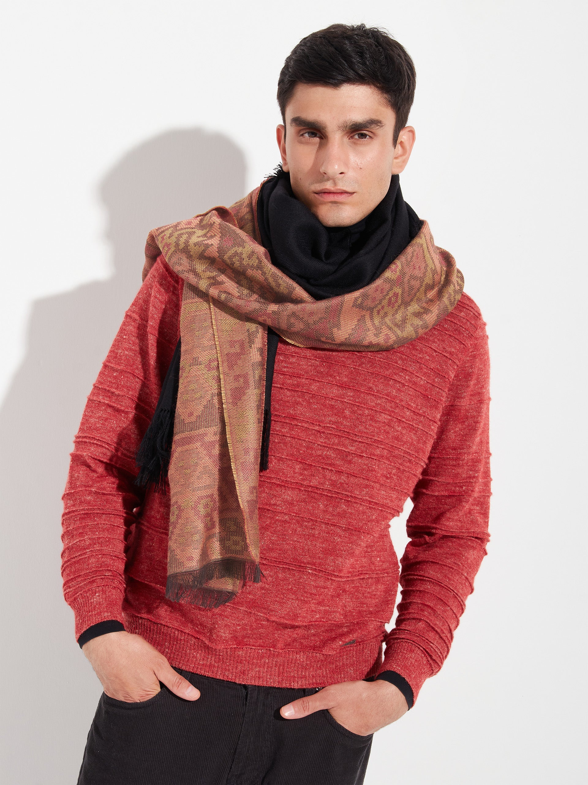 Chancay - 38 Scarf Baby Alpaca Color Orange - Image 9