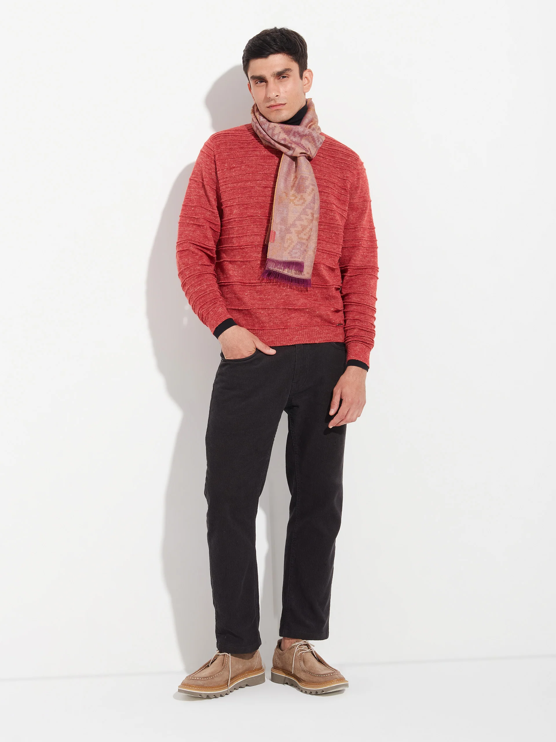 Chancay - 38 Scarf Baby Alpaca Color Red - Image 8