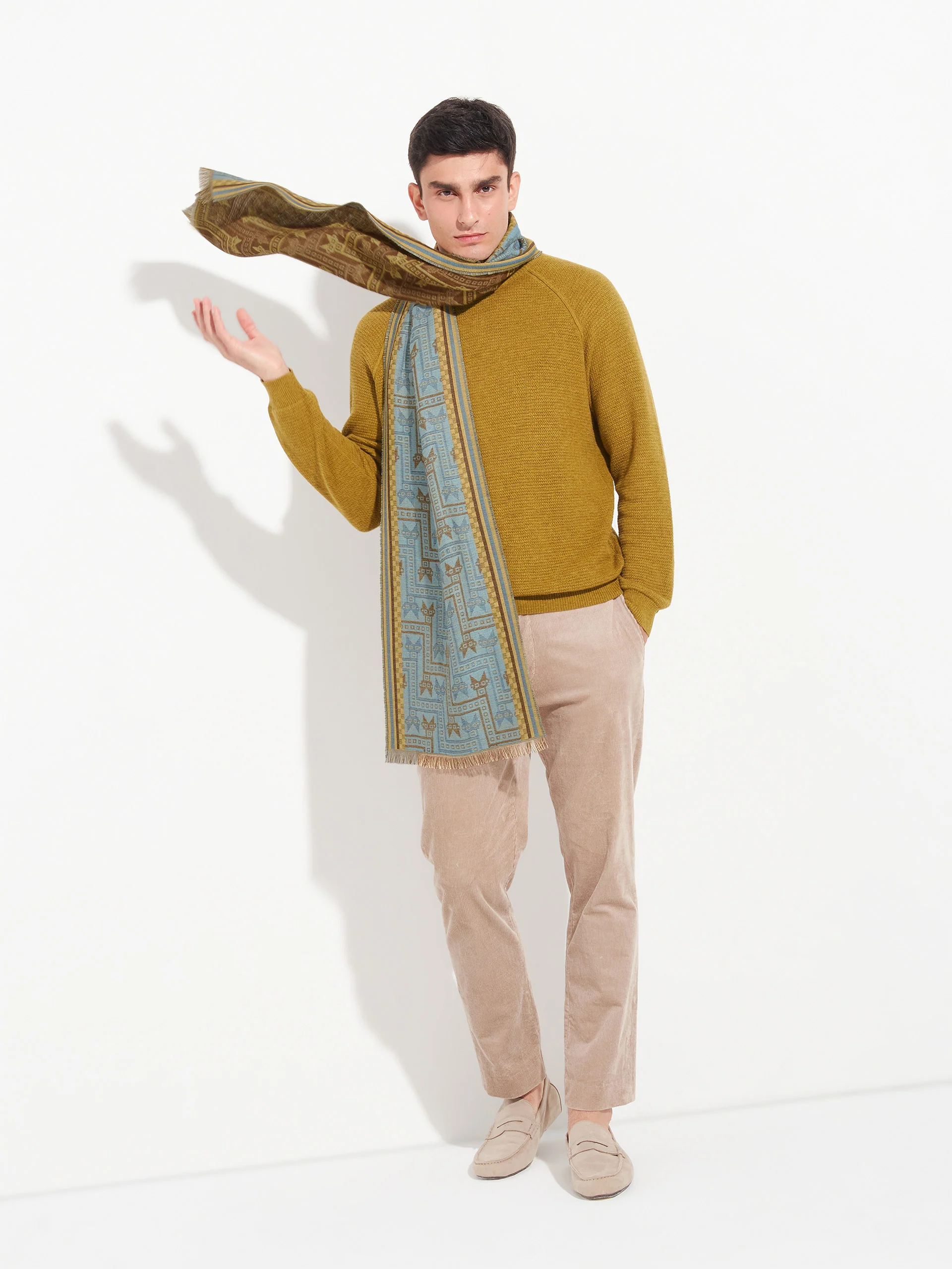 Chancay - 39 Scarf Baby Alpaca Color Yellow - Image 10