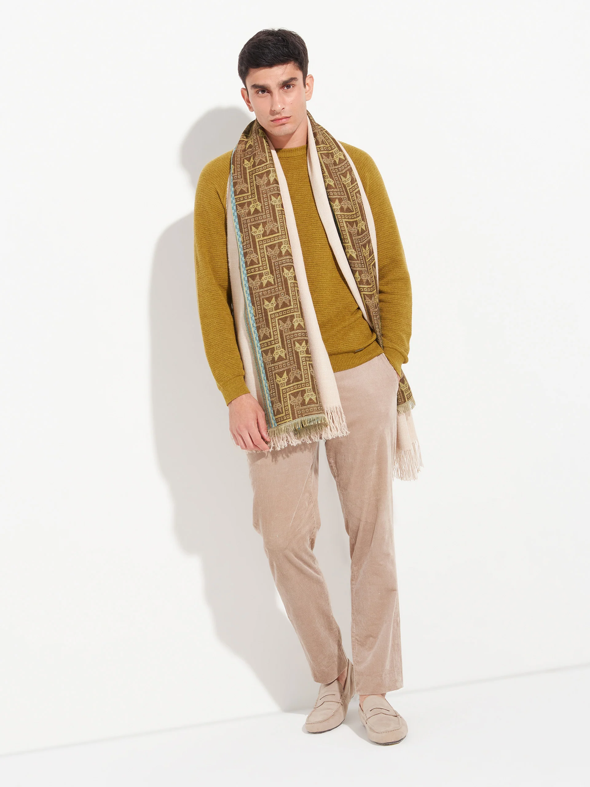 Chancay - 39 Scarf Baby Alpaca Color Yellow - Image 8