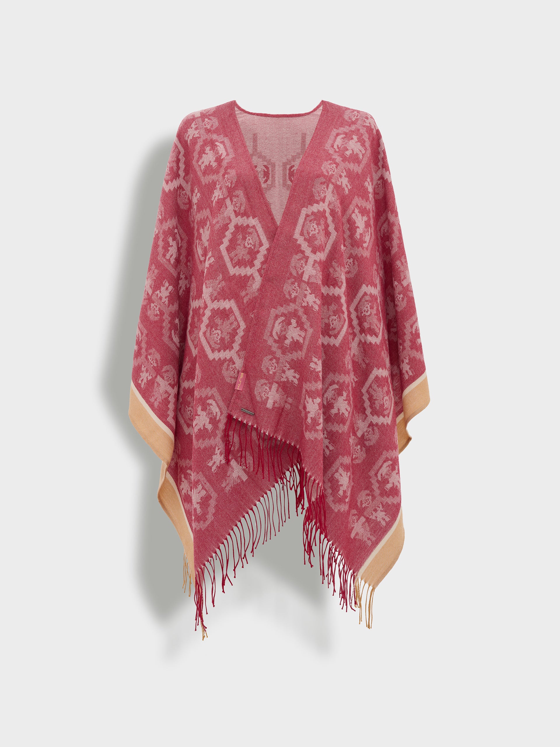 Chimu - 12 Poncho Royal Alpaca Color Red