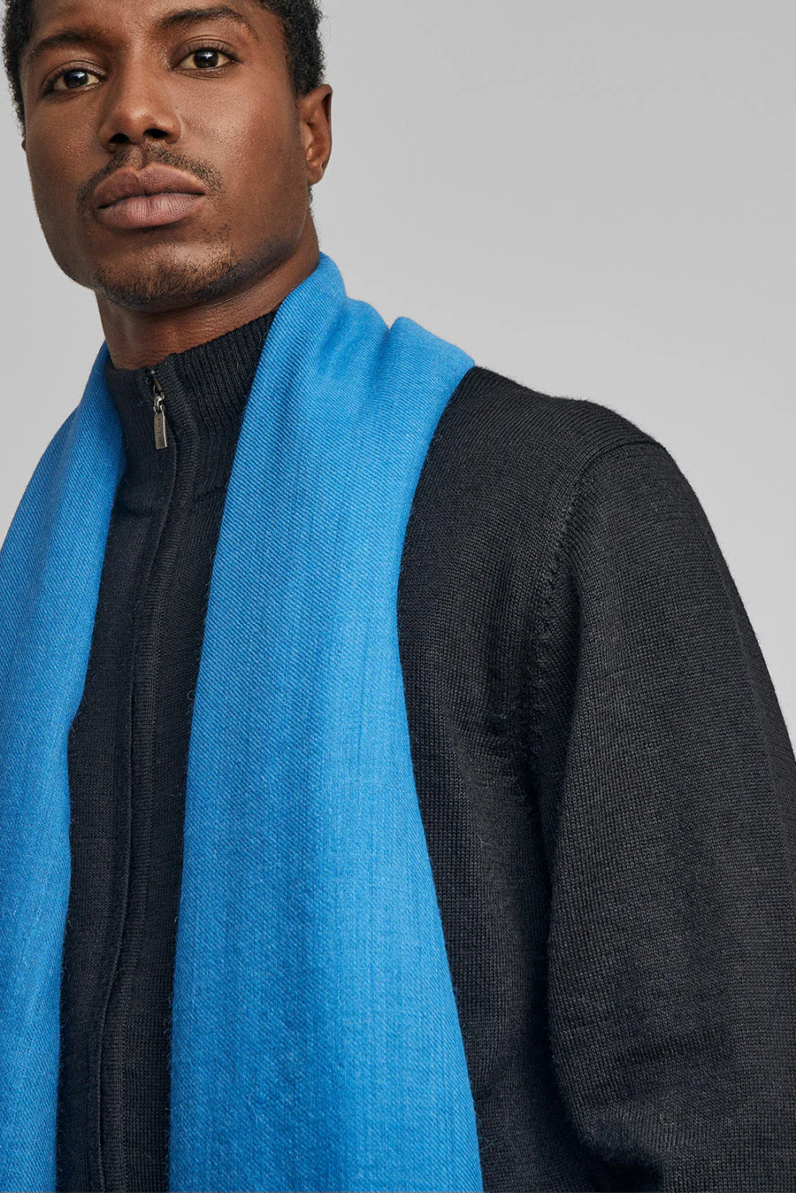 Amareto Shawl Baby Alpaca Color Blue - Image 4