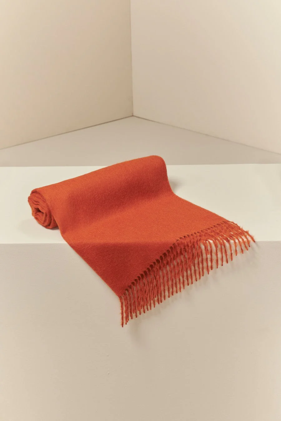 Bali Shawl Baby Alpaca Suri Color Naranja - Image 4