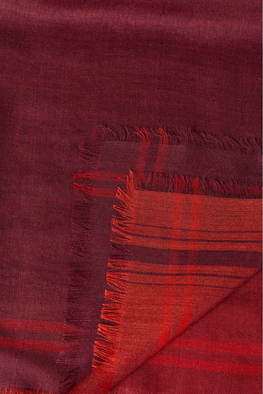 Brigitte -Royal Alpaca & Silk Shawl Royal Alpaca & Silk Color Red - Image 4