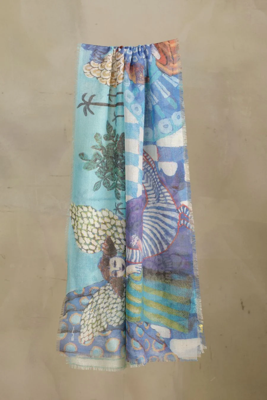 Las Guardianas Shawl Baby Alpaca Color Multicolor