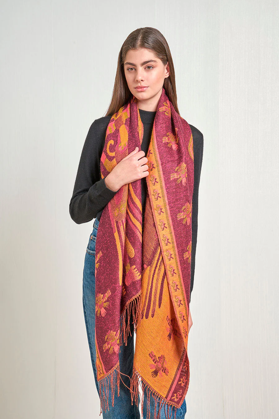 Nazca - 10 Shawl Baby Alpaca Color Multicolor - Image 2