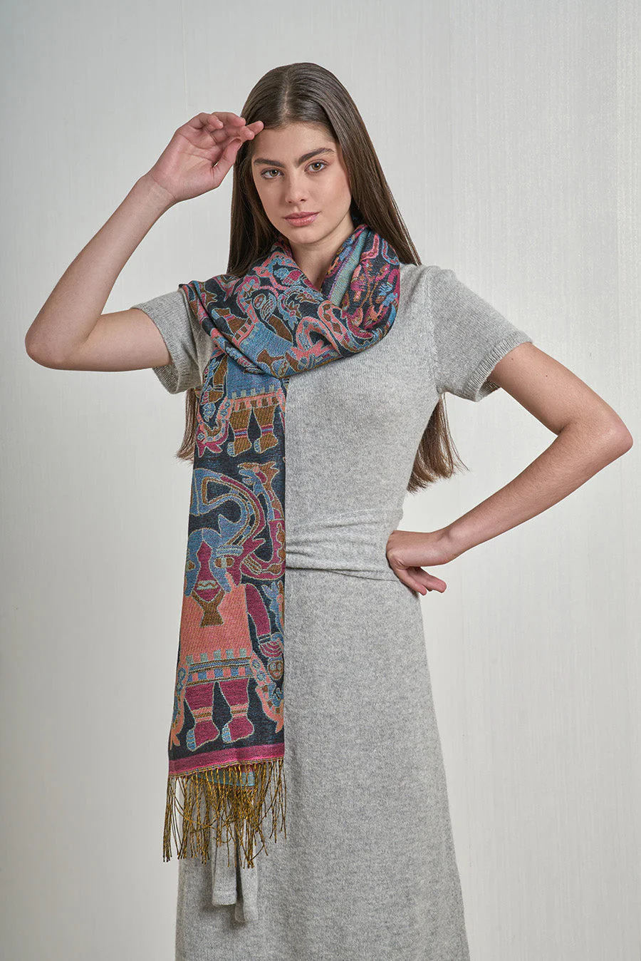 Nazca - 11 Shawl Baby Alpaca Color Multicolor - Image 2