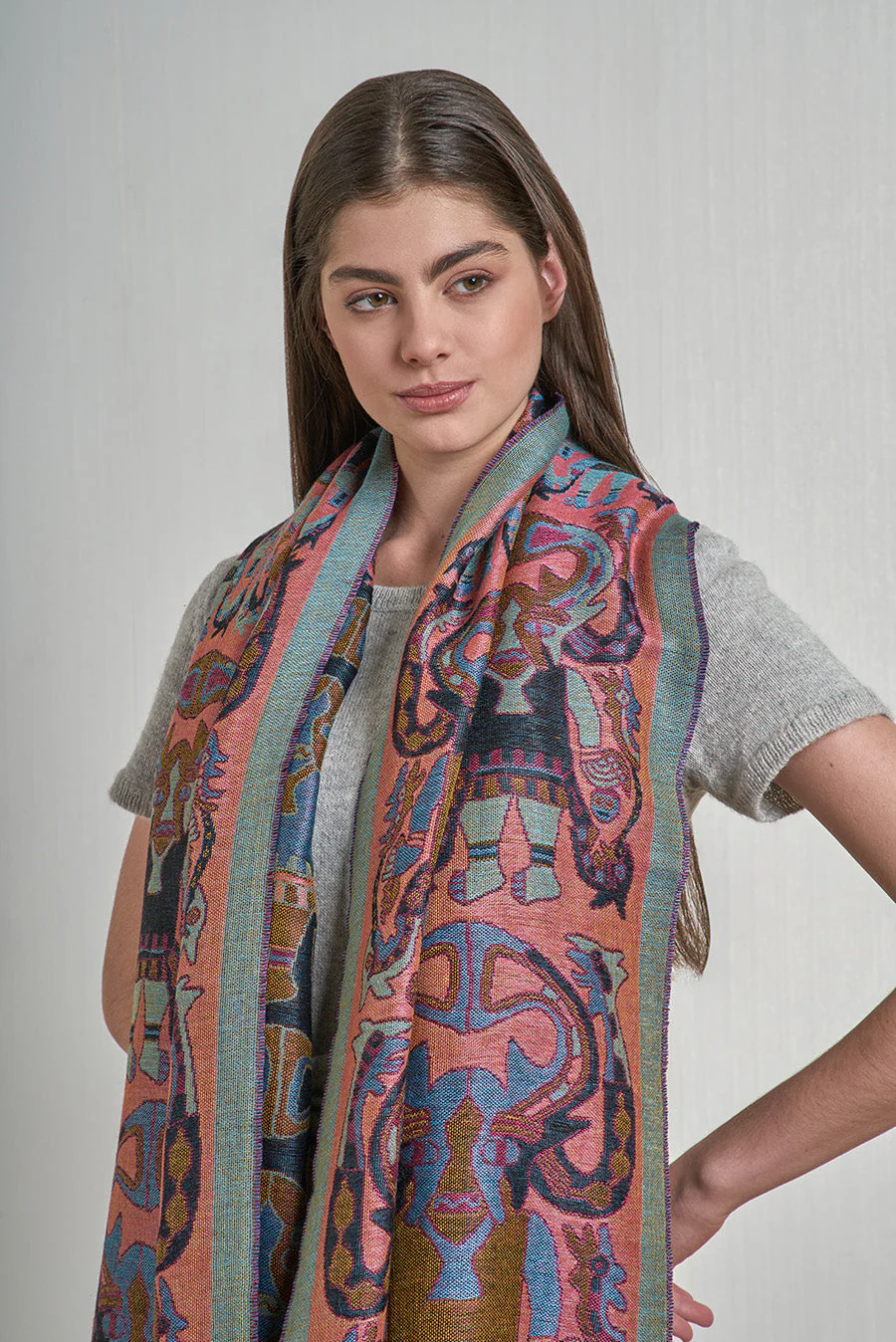 Nazca - 11 Shawl Baby Alpaca Color Multicolor - Image 5