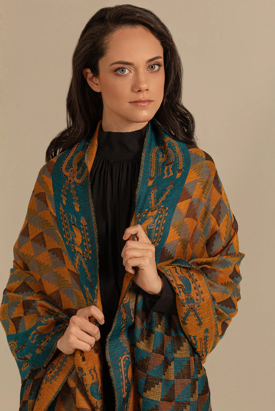 Nazca - 31 Shawl Royal Alpaca & Silk Color Multicolor - Image 2