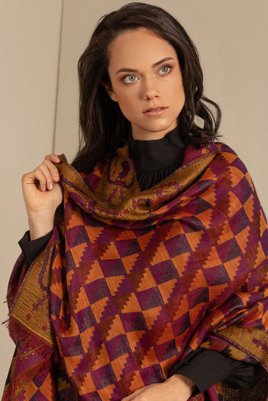 Nazca - 31 Shawl Royal Alpaca & Silk Color Multicolor - Image 8
