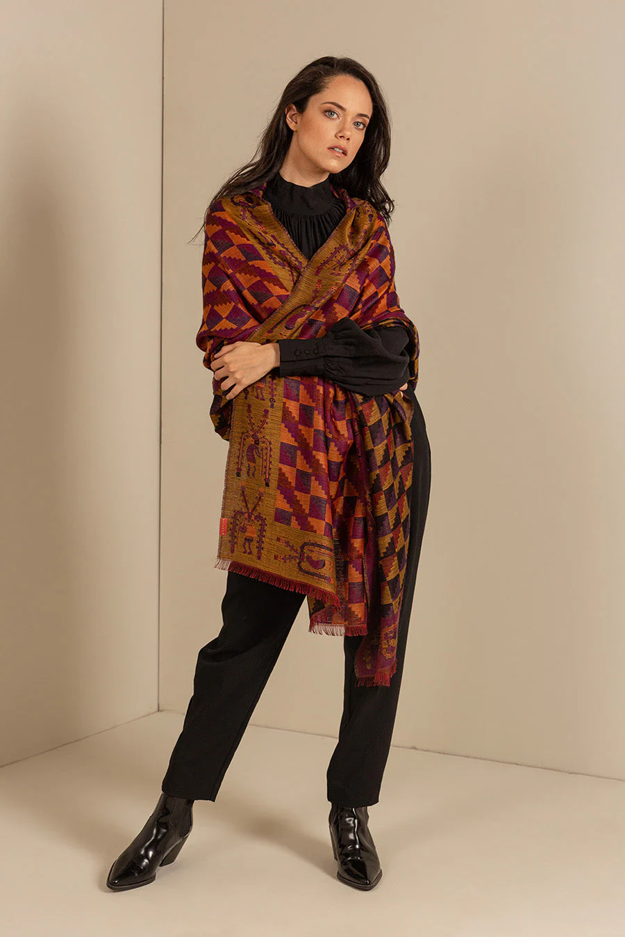 Nazca - 31 Shawl Royal Alpaca & Silk Color Multicolor - Image 9