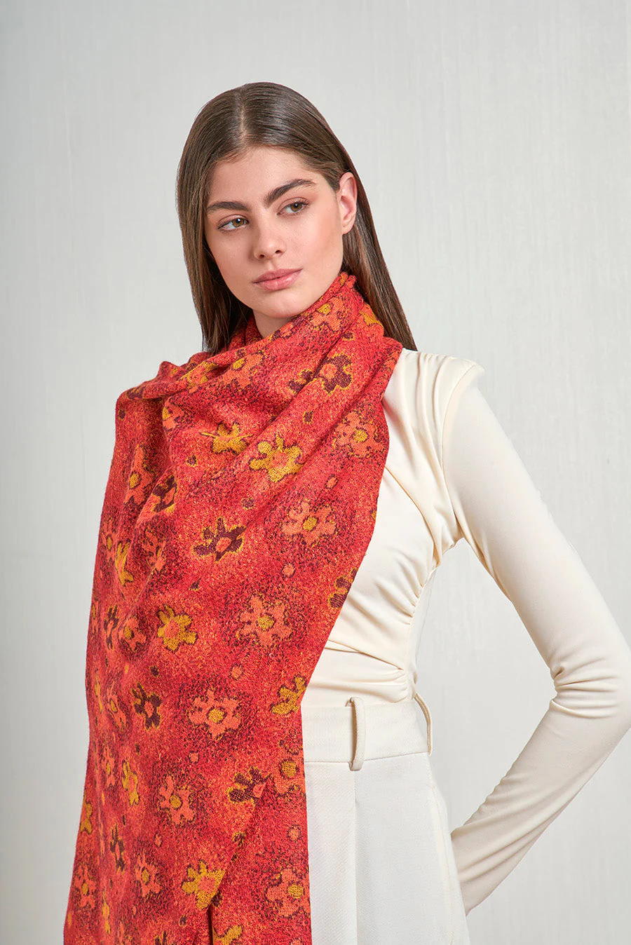 Nazca - 46 Shawl Baby Alpaca Color Amarillo