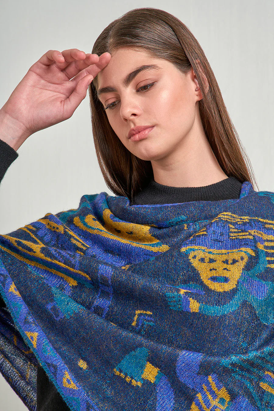 Nazca - 48 Shawl Baby Alpaca Color Blue