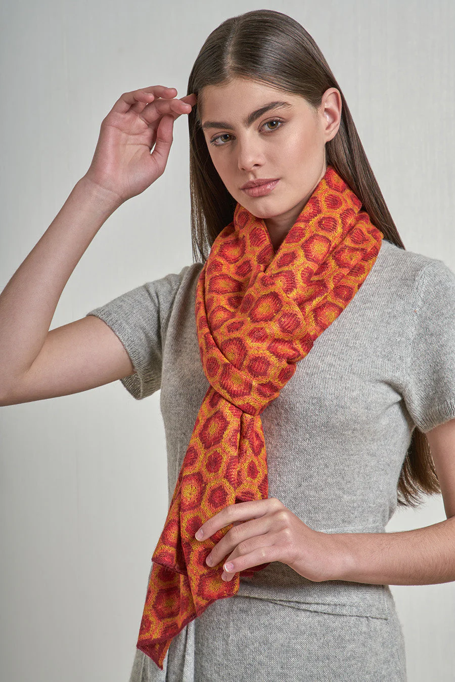 Nazca - 49 Shawl Baby Alpaca Color Red - Image 3