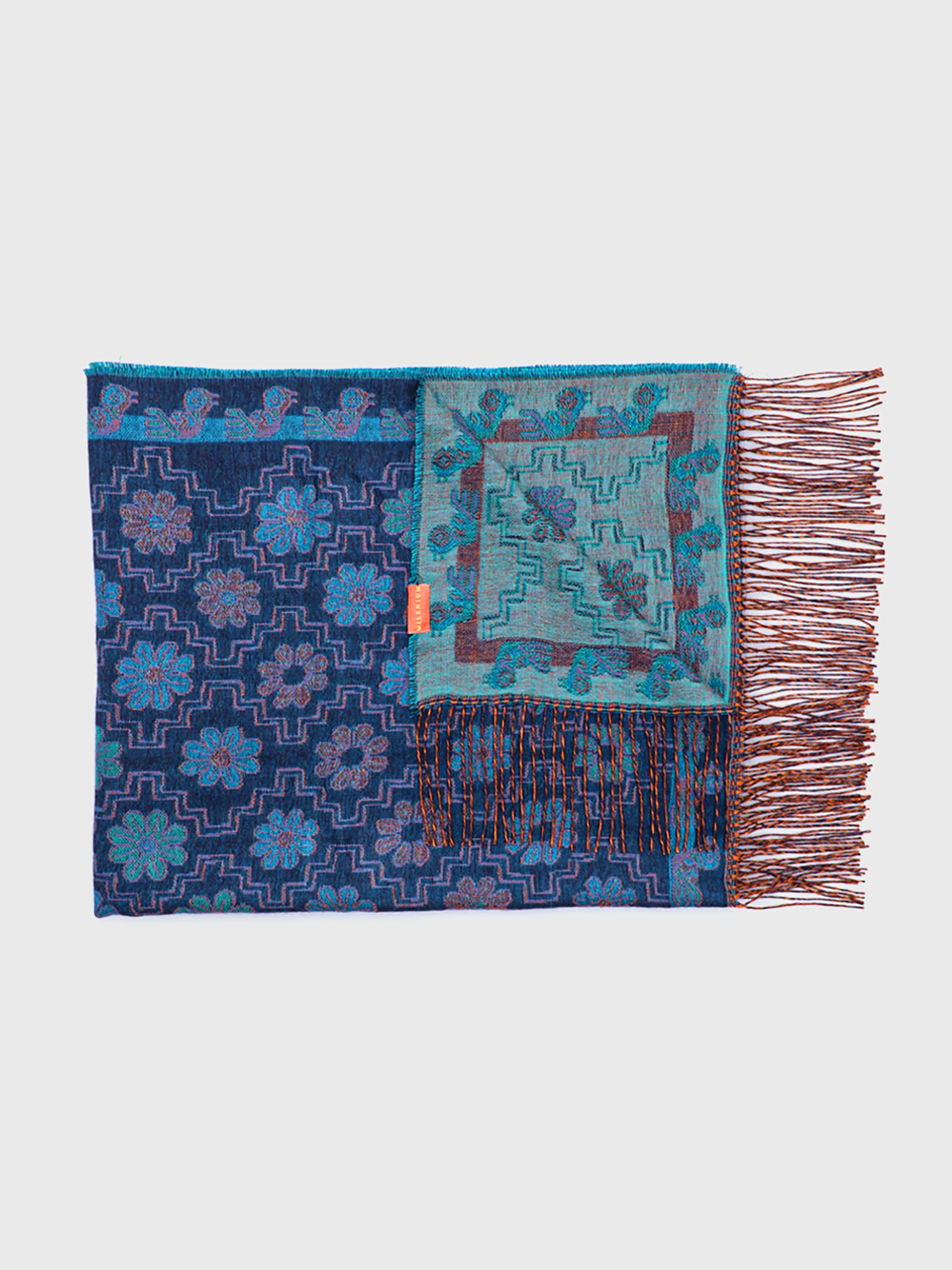 Nazca - 7 Shawl Baby Alpaca Color Blue - Image 2
