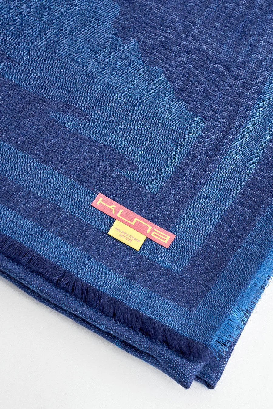 Wansee Shawl Baby Alpaca Color Blue - Image 4