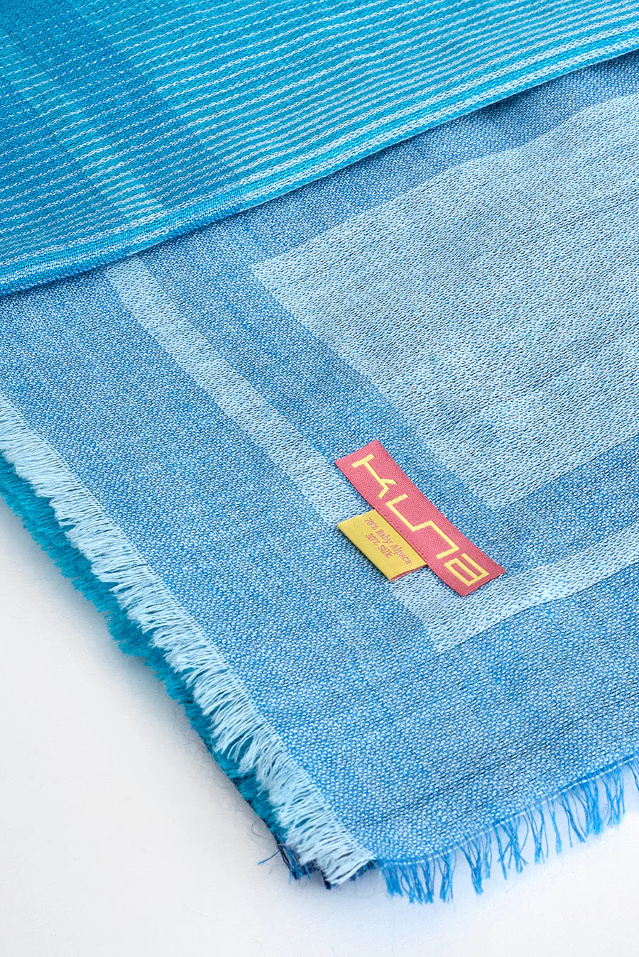 Warlord Shawl Baby Alpaca Color Blue - Image 4