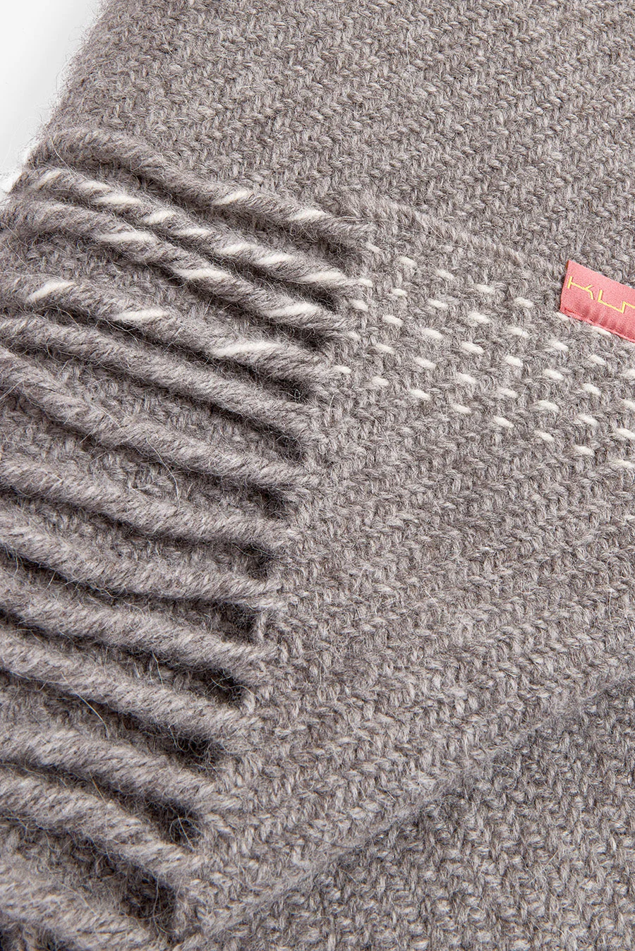 Wessel Shawl Baby Alpaca Color Grey - Image 6