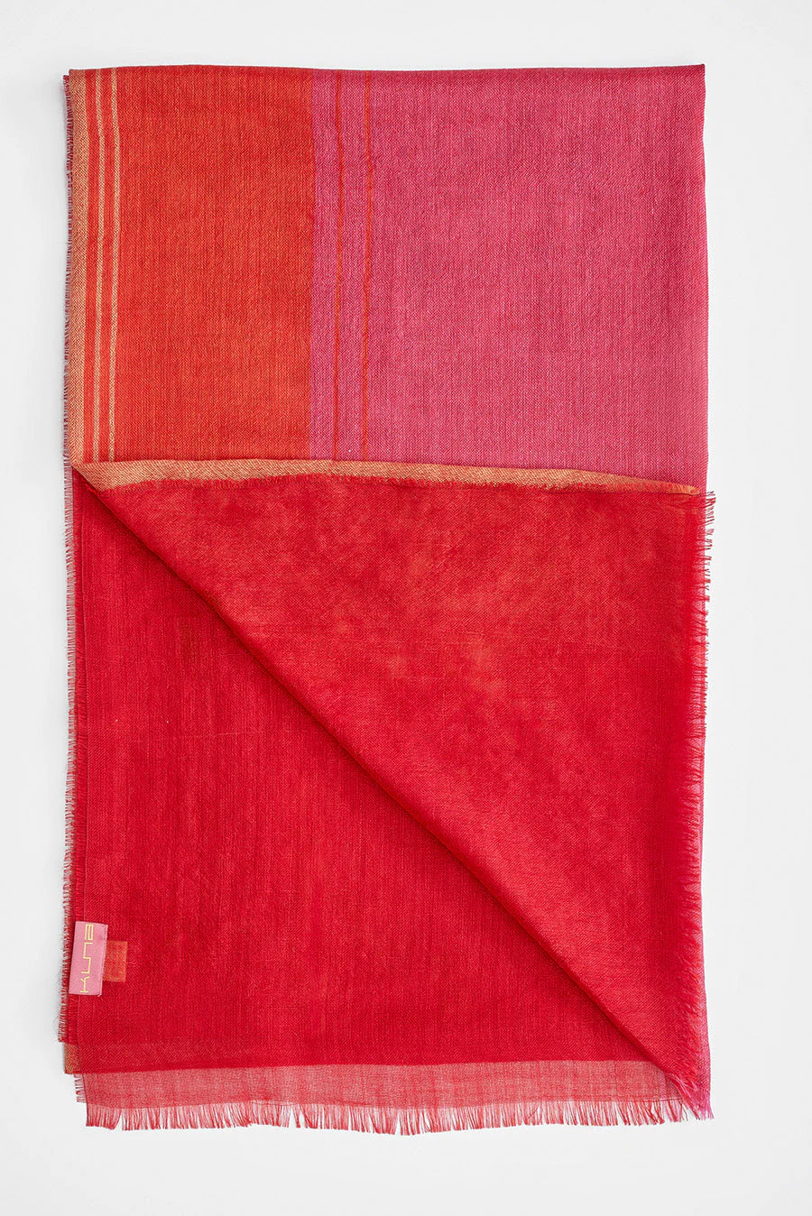 Wessex Shawl Baby Alpaca Color Red - Image 2