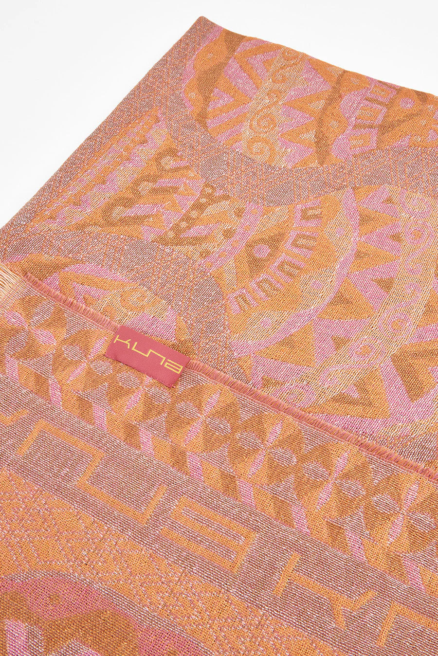 Whooper Shawl Baby Alpaca Color Naranja - Image 4
