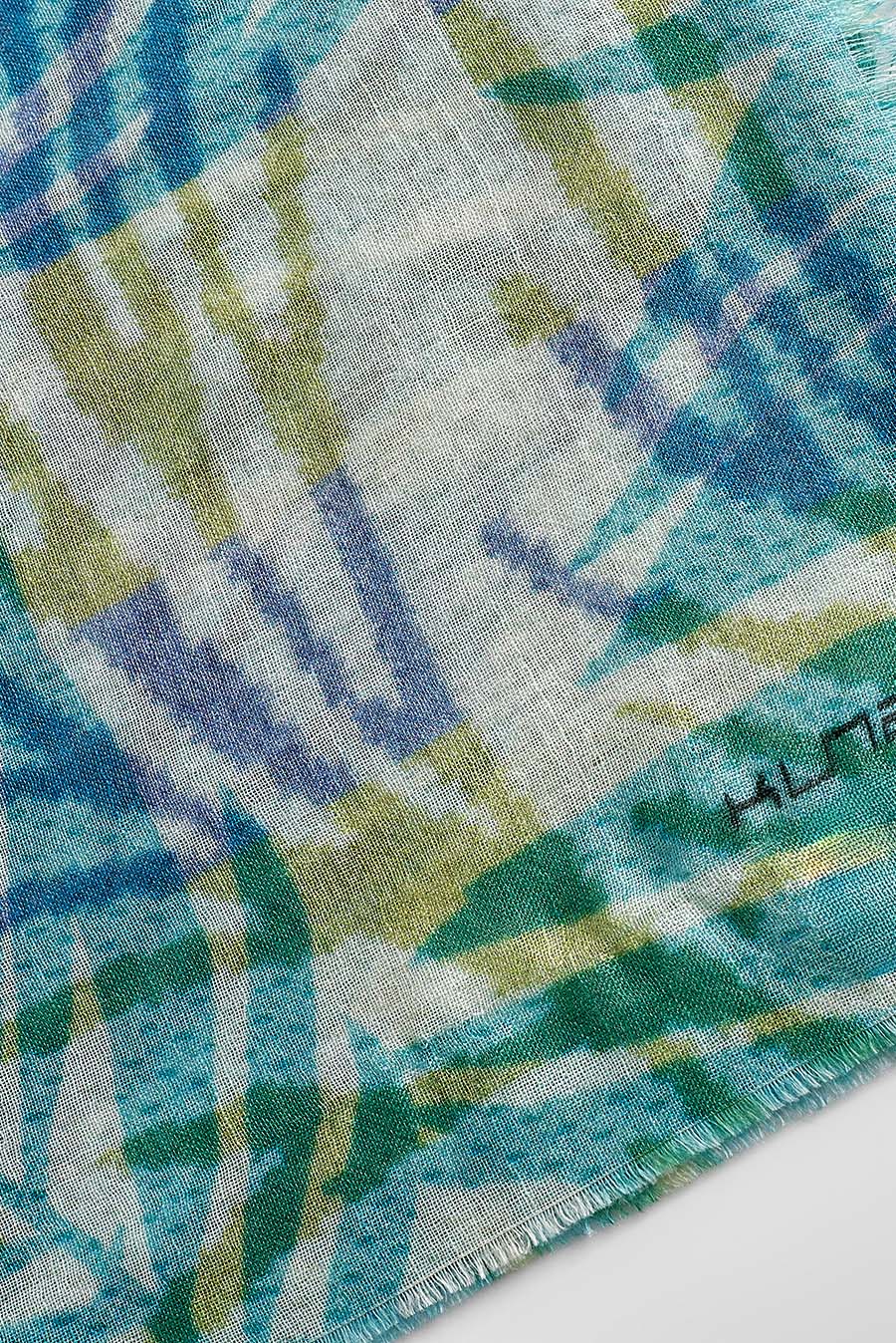 Wiederman Shawl Baby Alpaca Color Turquoise - Image 8