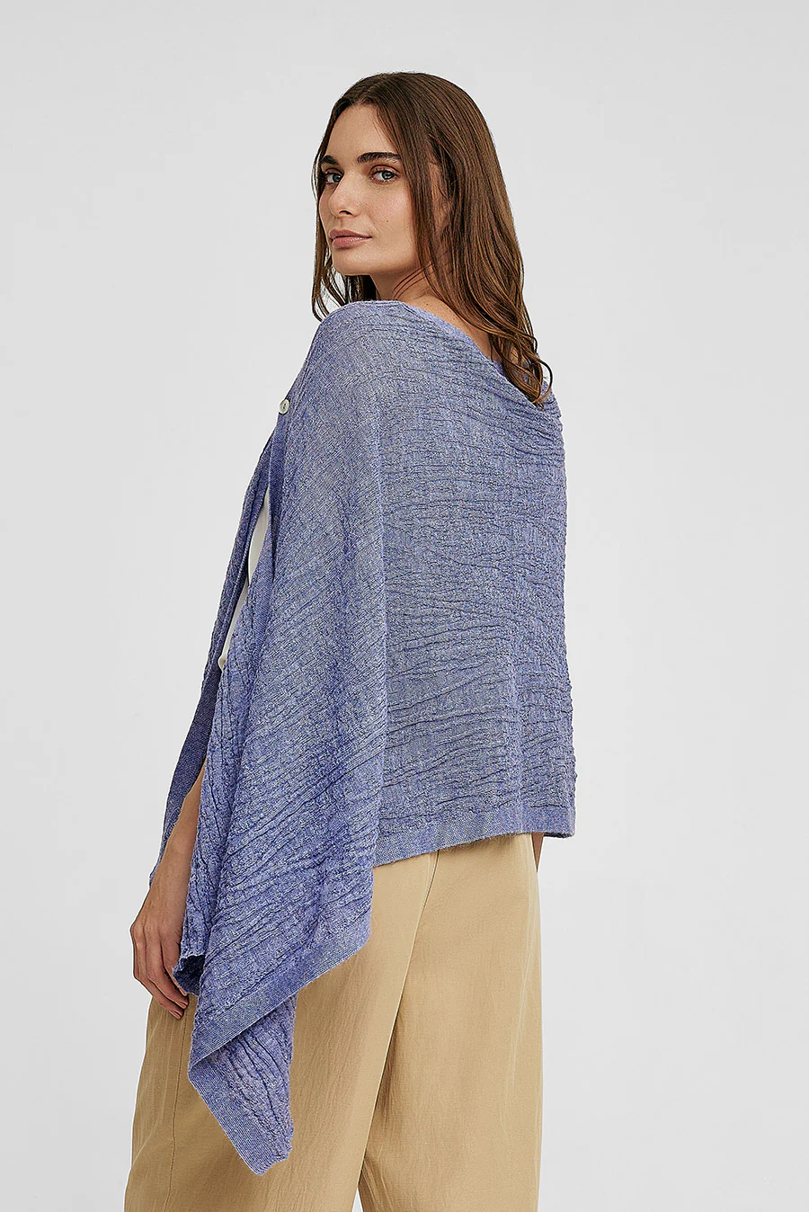 Wildberry Shawl Baby Alpaca Color Purple - Image 4