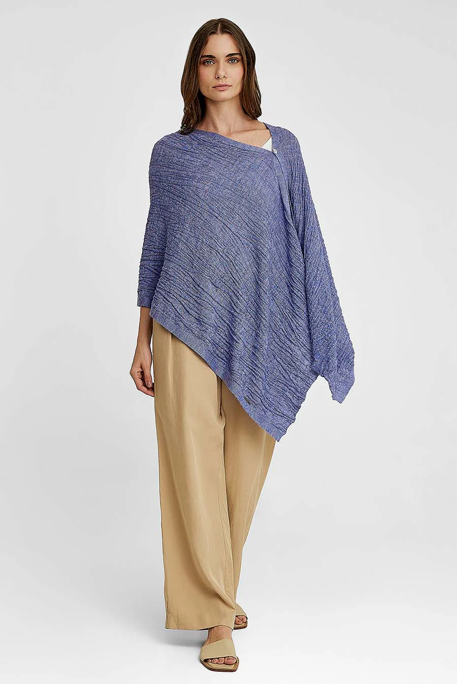 Wildberry Shawl Baby Alpaca Color Purple - Image 5