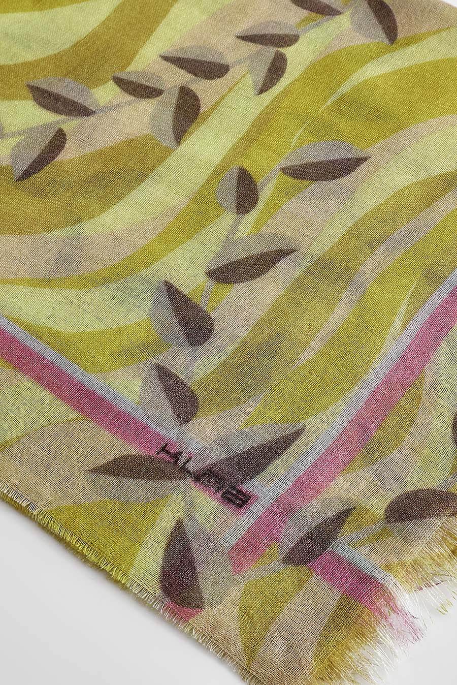 Winelight Shawl Baby Alpaca Color Yellow - Image 8