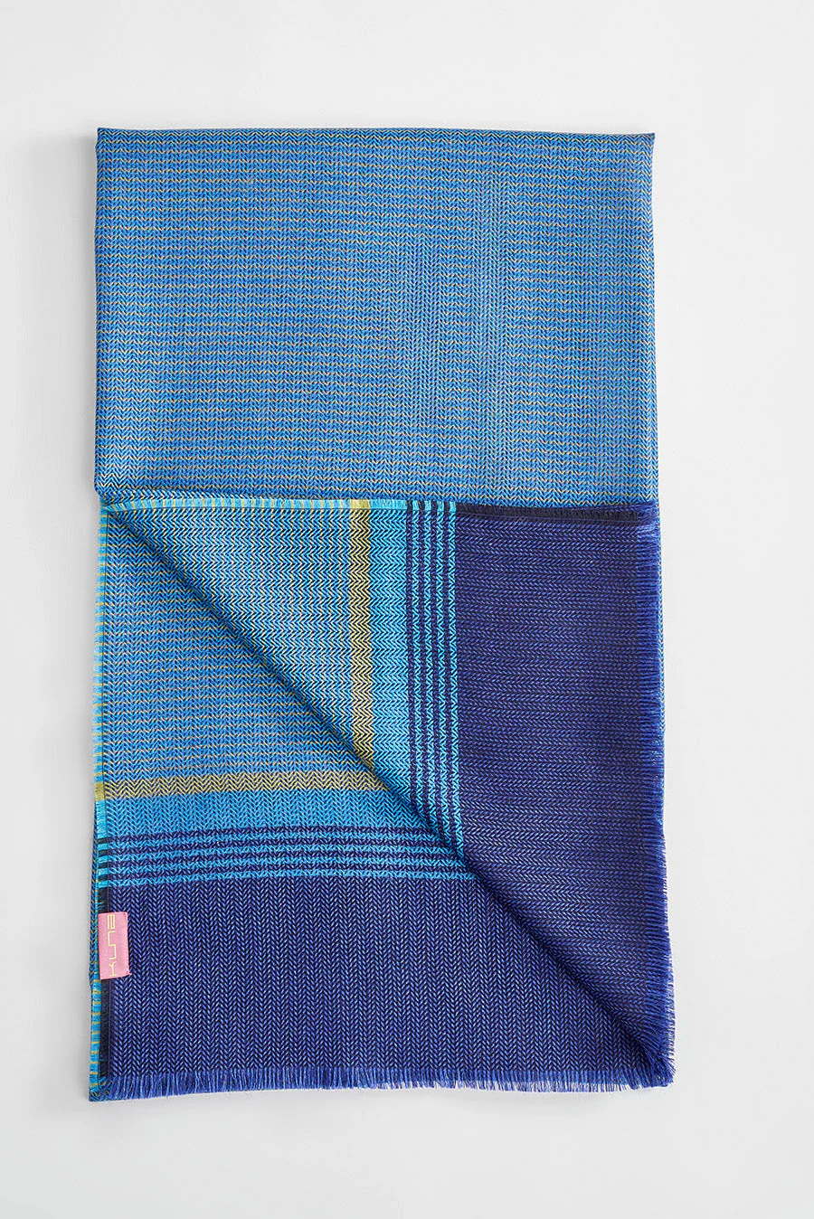 Woi Shawl Baby Alpaca Color Blue - Image 2